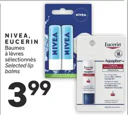 Brunet NIVEA, EUCERIN Baumes à lèvres sélectionnés offer