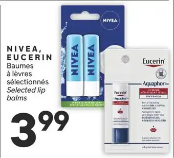 Brunet NIVEA, EUCERIN Baumes à lèvres sélectionnés offer
