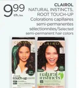 Proxim CLAIROL NATURAL INSTINCTS, ROOT TOUCH-UP Selected semi-permanent hair colors offer