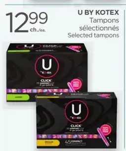 Proxim U BY KOTEX Selected tampons offer
