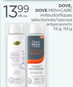 Proxim DOVE, DOVE MEN+CARE Selected antiperspirants offer