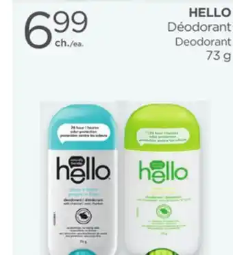 Proxim HELLO Deodorant offer