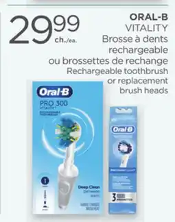 Proxim ORAL-B VITALITY Rechargeable toothbrush or replacement brush heads offer