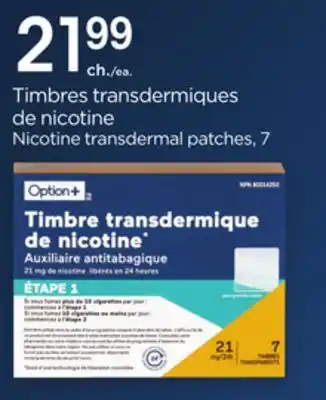 Proxim OPTION+ Nicotine transdermal patches offer