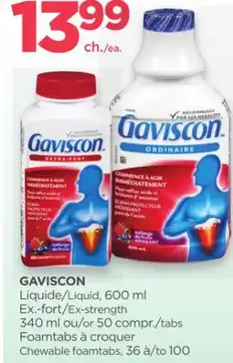 Proxim GAVISCON Liquid Ex-strength Chewable foamtabs offer