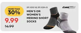 Pronature MEN'S OR WOMEN'S MERINO SHORT SOCKS offer