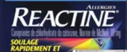 Proxim REACTINE Allergy tabs Ex-strength liqui-caps 30 tabs offer