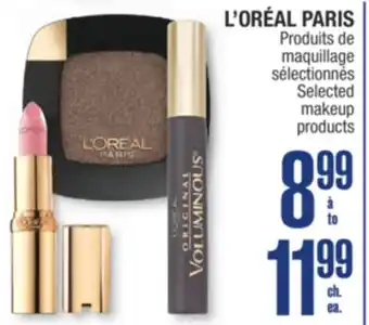 Jean Coutu L'ORÉAL PARIS Selected makeup products offer