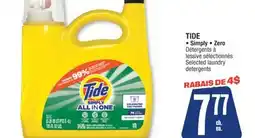 Jean Coutu TIDE Simply, Zero Détergents lessive laundry offer