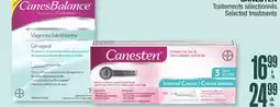 Jean Coutu CANESBALANCE, CANESTEN Selected treatments offer