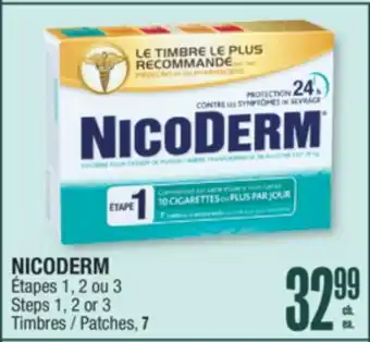 Jean Coutu NICODERM Steps 1, 2 or 3 Timbres offer