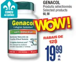 Jean Coutu GENACOL Produits sélectionnés Selected products 90 offer