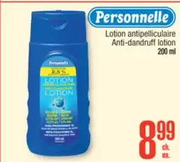 Jean Coutu Personnelle Anti-dandruff lotion offer