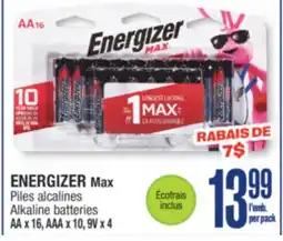 Jean Coutu ENERGIZER Max Alkaline batteries offer