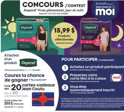 Jean Coutu DEPEND Selected Products offer