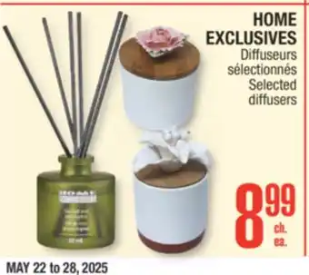 Jean Coutu HOME EXCLUSIVES Selected diffusers offer