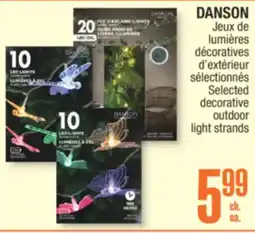 Jean Coutu DANSON Selected decorative outdoor light strands offer
