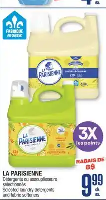 Jean Coutu LA PARISIENNE Selected laundry detergents and fabric softeners offer