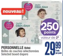 Jean Coutu PERSONNELLE Bébé Selected boxed diapers offer