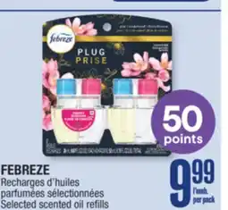 Jean Coutu FEBREZE Selected scented oil refills offer