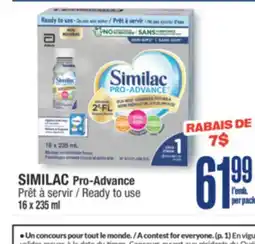 Jean Coutu SIMILAC Pro-Advance Ready to use offer