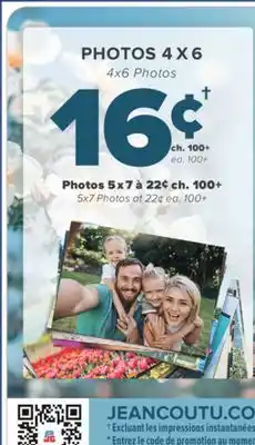 Jean Coutu PHOTOS 4X6 offer