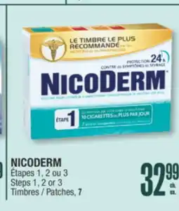 Jean Coutu NICODERM Steps 1, 2 or 3 Patches, 7 offer
