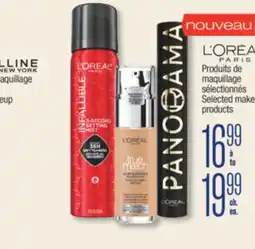 Jean Coutu L'ORÉAL PARIS Selected makeup products offer