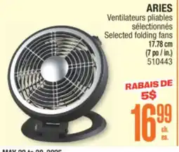Jean Coutu ARIES Selected folding fans offer