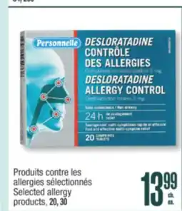 Jean Coutu Selected allergy products offer