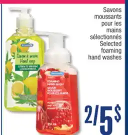 Jean Coutu Personnelle Selected foaming hand washes offer