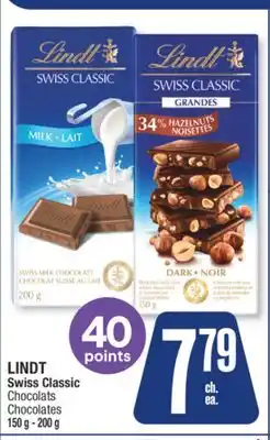 Jean Coutu LINDT Swiss Classic Chocolates offer
