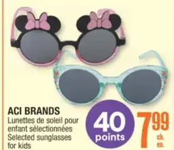 Jean Coutu ACI BRANDS Selected sunglasses for kids offer