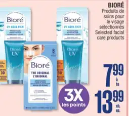 Jean Coutu BIORÉ Selected facial care products offer