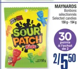 Jean Coutu MAYNARDS Selected candies offer
