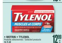 Jean Coutu MOTRIN, TYLENOL offer