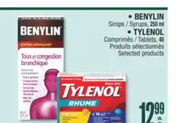 Jean Coutu BENYLIN, TYLENOL offer