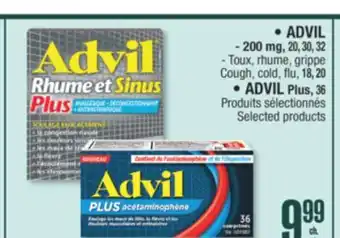 Jean Coutu • ADVIL - 200 mg, 20, 30, 32 - Toux, rhume, grippe Cough, cold, flu, 18, 20 Selected products offer