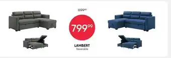 Meubles RD Lambert - Convertible and Reversible Sectional-Bed with Storage offer