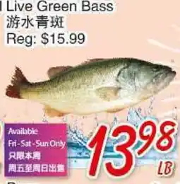 Foody Mart Live Green Bass offer