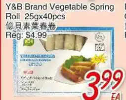 Foody Mart Y&B Brand Vegetable Spring Roll offer