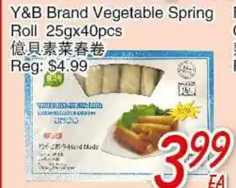 Foody Mart Y&B Brand Vegetable Spring Roll offer