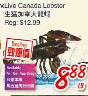 Foody Mart Live Canada Lobster offer