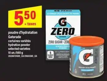 Maxi Gatorade poudre d'hydratation offer