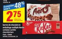 Maxi Nestlé barres de chocolat offer