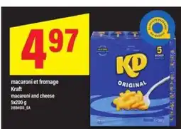 Maxi Kraft macaroni and cheese offer