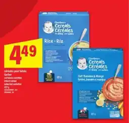 Maxi Gerber céréales pour bébés offer