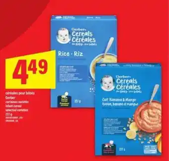 Maxi Gerber céréales pour bébés offer