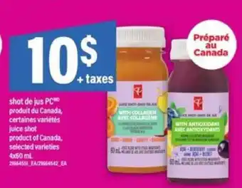 Maxi PC Juice Shot offer