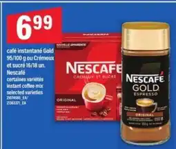 Maxi Nescafé Gold ou Crémeux et sucré offer